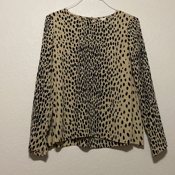 J. Crew leopard print blouse - size 12